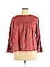 Lucky Brand Burgundy Long Sleeve Top Size XL - photo 1