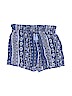 Justice 100% Viscose Print Blue Shorts Size 14 - 16 - photo 1