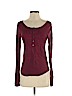 Lucky Brand 100% Cotton Burgundy Long Sleeve Top Size S - photo 1