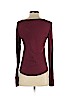 Lucky Brand 100% Cotton Burgundy Long Sleeve Top Size S - photo 2