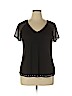 a.n.a. A New Approach Black Short Sleeve Top Size XL - photo 1