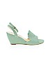 But Another Innocent Tale... Green Wedges Size 7 1/2 - photo 1