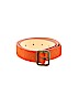 Punto Fibbia 100% Leather Solid Orange Leather Belt Size Med - Lg - photo 1
