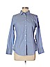Banana Republic Blue Long Sleeve Button-Down Shirt Size 8 (petite) - photo 1