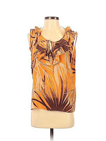 RENA LANGE Sleeveless Silk Top (view 1)