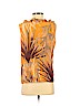 RENA LANGE 100% Silk Orange Sleeveless Silk Top Size 8 - photo 2
