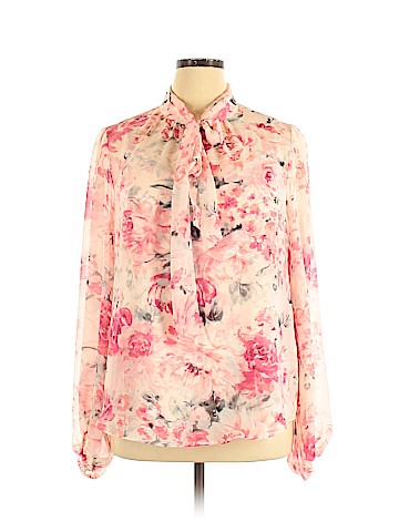 White House Black Market Long Sleeve Blouse (view 1)