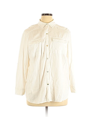 Just Fab Long Sleeve Button-Down Shirt (view 1)
