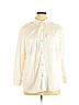 Just Fab White Long Sleeve Button-Down Shirt Size 1X - photo 1
