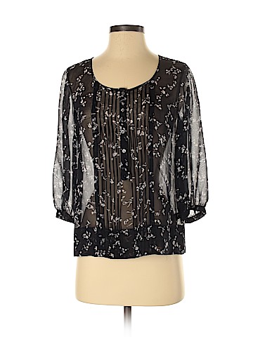 Club Monaco 3/4 Sleeve Silk Top (view 1)