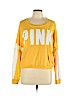 Victoria's Secret Pink 100% Polyester Yellow Sweatshirt Size L - photo 1