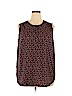 Ann Taylor LOFT Black Sleeveless Blouse Size 18 - photo 1