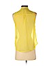 H&M 100% Polyester Yellow Sleeveless Blouse Size 4 - photo 2