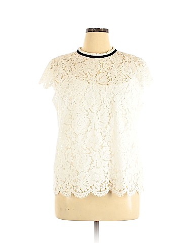 White House Black Market Short Sleeve Blouse (view 1)