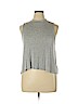 Bar III Gray Sleeveless Top Size XL - photo 1
