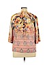 One World Orange 3/4 Sleeve Top Size XL - photo 2