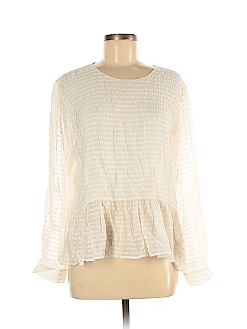 Club Monaco Long Sleeve Silk Top (view 1)