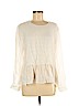 Club Monaco 100% Silk White Long Sleeve Silk Top Size M - photo 1