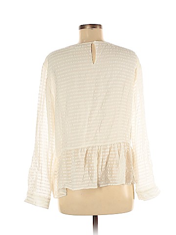 Club Monaco Long Sleeve Silk Top (view 2)
