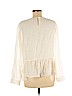 Club Monaco 100% Silk White Long Sleeve Silk Top Size M - photo 2