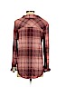 Mudd Burgundy Long Sleeve Blouse Size S - photo 2