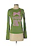 Juicy Couture 100% Cotton Green Long Sleeve T-Shirt Size S - photo 1