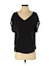 Lush Black Short Sleeve Blouse Size S - photo 1