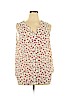 Ryan Wythe 100% Polyester Ivory Sleeveless Blouse Size 1X - photo 1