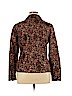 Preston & York 100% Polyester Brown Long Sleeve Blouse Size 14 - photo 2