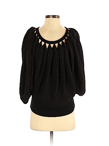 Vivienne Tam 3/4 Sleeve Silk Top (view 1)