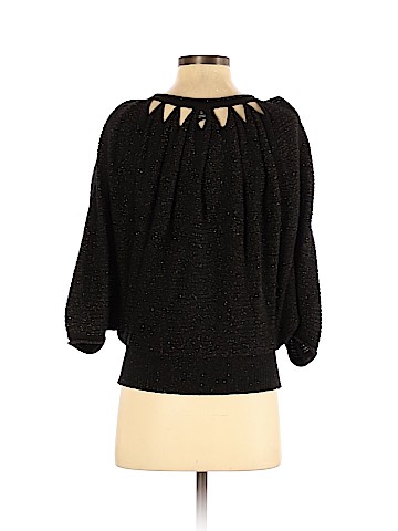 Vivienne Tam 3/4 Sleeve Silk Top (view 2)