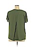 Ann Taylor LOFT 100% Polyester Green Short Sleeve Blouse Size XL - photo 2