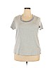 Style&Co 100% Cotton Gray Short Sleeve Top Size 2X - photo 1