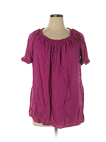 Terra & Sky Short Sleeve Blouse (view 1)