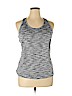 Reebok 100% Polyester Gray Active Tank Size XL - photo 1