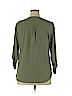Merona 100% Rayon Green Long Sleeve Blouse Size XXL - photo 2