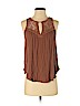 American Eagle Outfitters 100% Viscose Brown Sleeveless Top Size S - photo 1