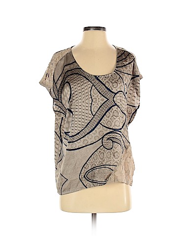 Aqua Short Sleeve Blouse (view 1)