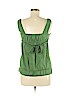 Mossimo Supply Co. 100% Cotton Green Sleeveless Blouse Size M - photo 2