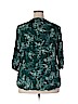 Sonoma Goods for Life 100% Rayon Green 3/4 Sleeve Top Size 2X - photo 2