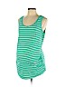 Bump Start by Motherhood Maternity 100% Cotton Green Tank Top Size L - photo 1