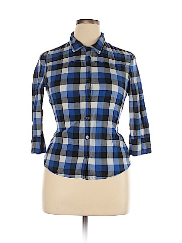 Self Esteem 3/4 Sleeve Button-Down Shirt (view 1)
