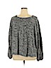 New Directions Gray Long Sleeve Top Size XL - photo 1