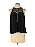 Rebecca Taylor 100% Silk Black Sleeveless Silk Top Size 0 - photo 1