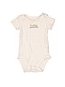 Carter's 100% Cotton White Short Sleeve Onesie 0-3 MO / 3 MO - photo 1