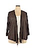 Nic + Zoe Brown Cardigan Size 2X - photo 1
