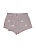 Topshop 100% Cotton Purple Denim Shorts Size 10 - photo 2