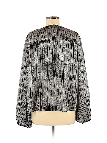 L'Agence Long Sleeve Silk Top (view 2)