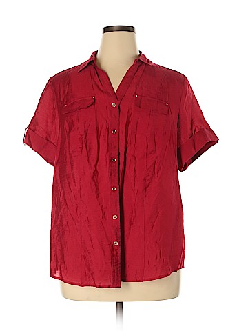 Roz & Ali Short Sleeve Blouse (view 1)