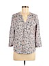 H&M 100% Polyester Pink Long Sleeve Blouse Size M - photo 1